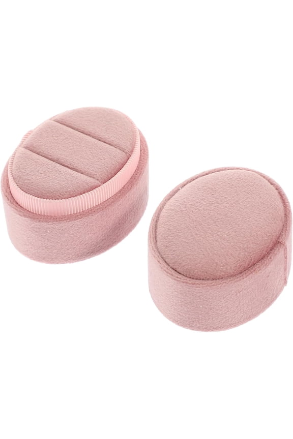Velour Travel Ring Box for Couples Slot Jewelry Organizer Lightweight and Compact Design for Safe Storage of Rings and Earrings for Engagements and Special Occasions
