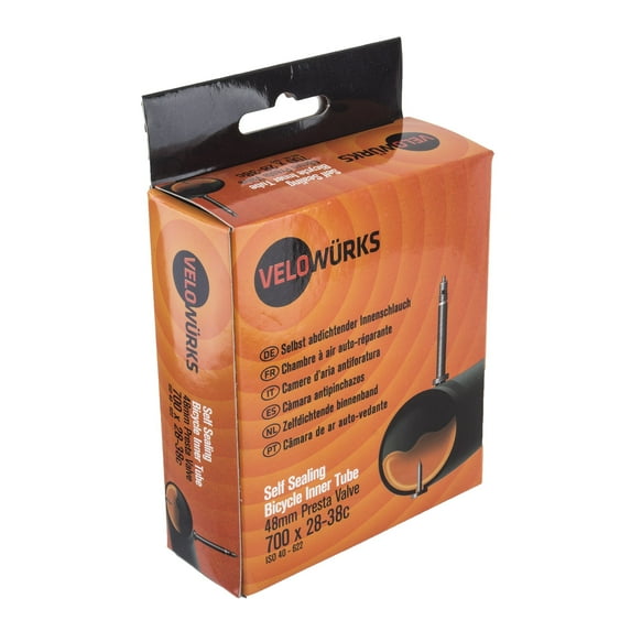 Velowurks Self-Sealing Inner Tube 700x28-38c Presta Valve 48mm Sealant Filled
