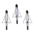 thumbnail image 1 of Velox CX Terminus Three Blade Crossbow Broadhead, 100-Grain, 3-Pack, Aluminum and Steel, 14694, Silver/Black, 1 of 8