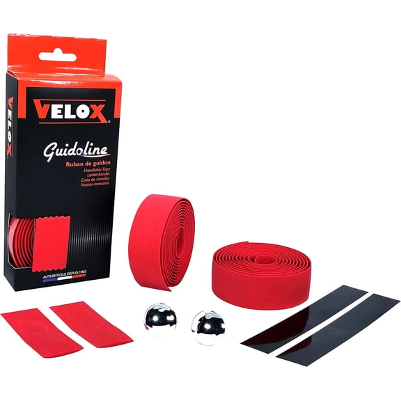 Velox Maxi Cork Handlebar Tape, One Size, Red