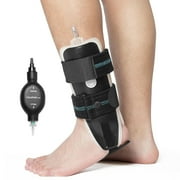 Velpeau Air Gel Stabilizer Brace for Ankle Sprain, Tendonitis Support for Men & Women,Achilles Tendon Compression Relief,Fracture Treatment,Hot & Cold Therapy(Large,Left)