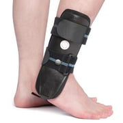 Velpeau Ankle Brace - Stirrup Ankle Splint - Adjustable Rigid Stabilizer for Sprains, Tendonitis, Post-Op Cast Support and Injury Protection for Women and Men (Foam Pads, Large - Right Foot)