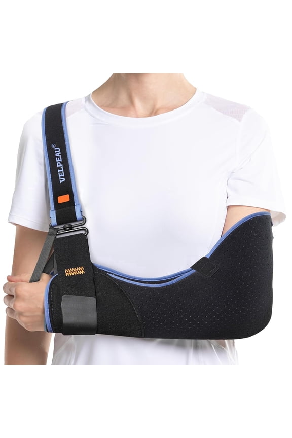 Arm Sling Shoulder Immobilizer for Left or Right Arm - Comfortable Relief for Shoulder & Elbow Injury, Rotator Cuff Surgery, Broken Wrist, Hand Fit Men & Women(Comfort type,XXL)