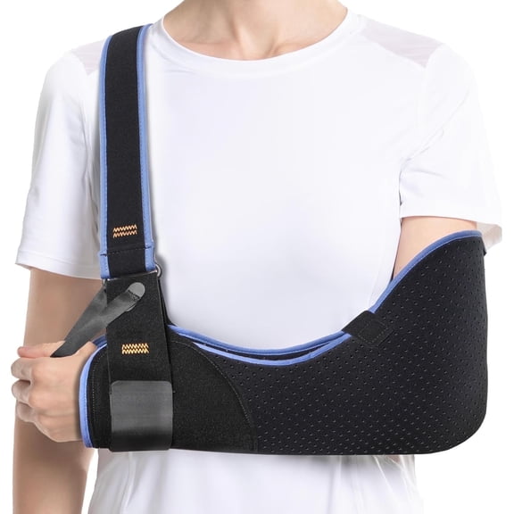 Velpeau Arm Sling Shoulder Immobilizer for Left or Right Arm - Comfortable Relief for Shoulder & Elbow Injury, Rotator Cuff Surgery, Broken Wrist, Hand Fit Men & Women(Comfort type,M)