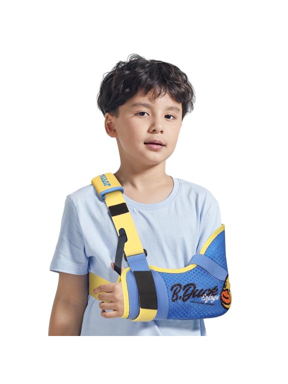 Arm Sling Shoulder Injury Brace for Kids,Support Brace for Kids Arm,Wrist, Elbow,Clavicle Fracture Post-Surgery,Rotator Cuff Injury(Right, 2XS: Bust 19"-23.5")