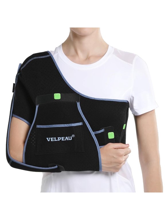 Arm Sling Sport Adult for Sleep,Lightweight Sling Arm for Women & Men, Shoulder & Rotator Cuff Support Fit for Right and Left Hand(S: Bust 23.5-28.5")
