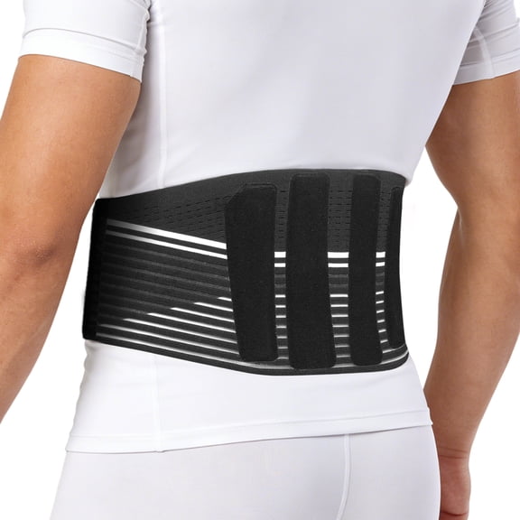 VELPEAU Back Brace for Lower Back Pain | Breathable Lumbar Support Belt with 4 Flexible Steel Stays for Men Women, for Sciatica, Disc Issues, Work, Gym & Daily Use (Comfort Version,X-Large)