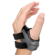 Velpeau CMC Joint Thumb Arthritis Support Brace - Soft & Hard Plastic Compose - with Thumb Compression Sleeve, Stabilizes Thumb CMC Joint Without Limiting Hand Function Black, Left - Small