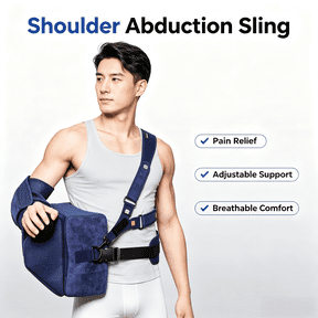 Velpeau Shoulder Abduction Sling with Removable Pillow & Exercise Ball, Shoulder & Arm Sling Immobilizer for Injury Support, Rotator Cuff, Surgery, Dislocated, Sublexion, Broken Arm(Reg,Right)