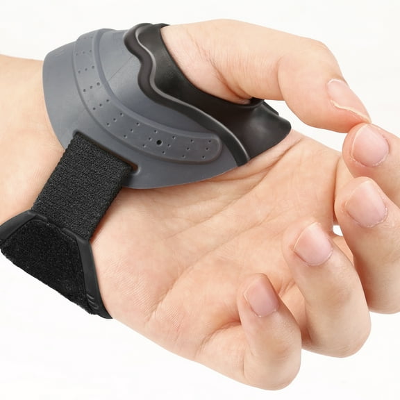Velpeau Thumb Brace - Anti Cracking Design - CMC Joint Pain Injury Relief Support for Osteoarthritis, Arthritis, Women and Men(Grey,Left Hand, Large)