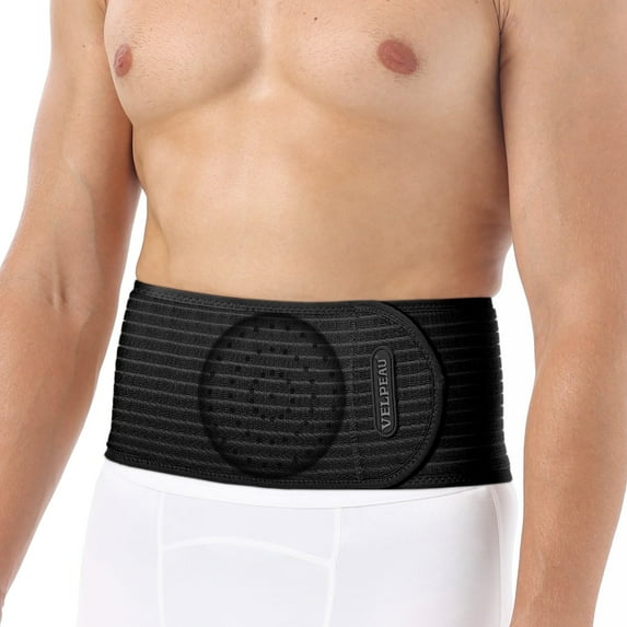 Velpeau Umbilical Hernia Belt For Women and Men,Abdominal Hernia Binder for Belly Button Navel Hernia Support, Helps Relieve Pain - for Incisional, Epigastric, Ventral, & Inguinal Hernia(Large)