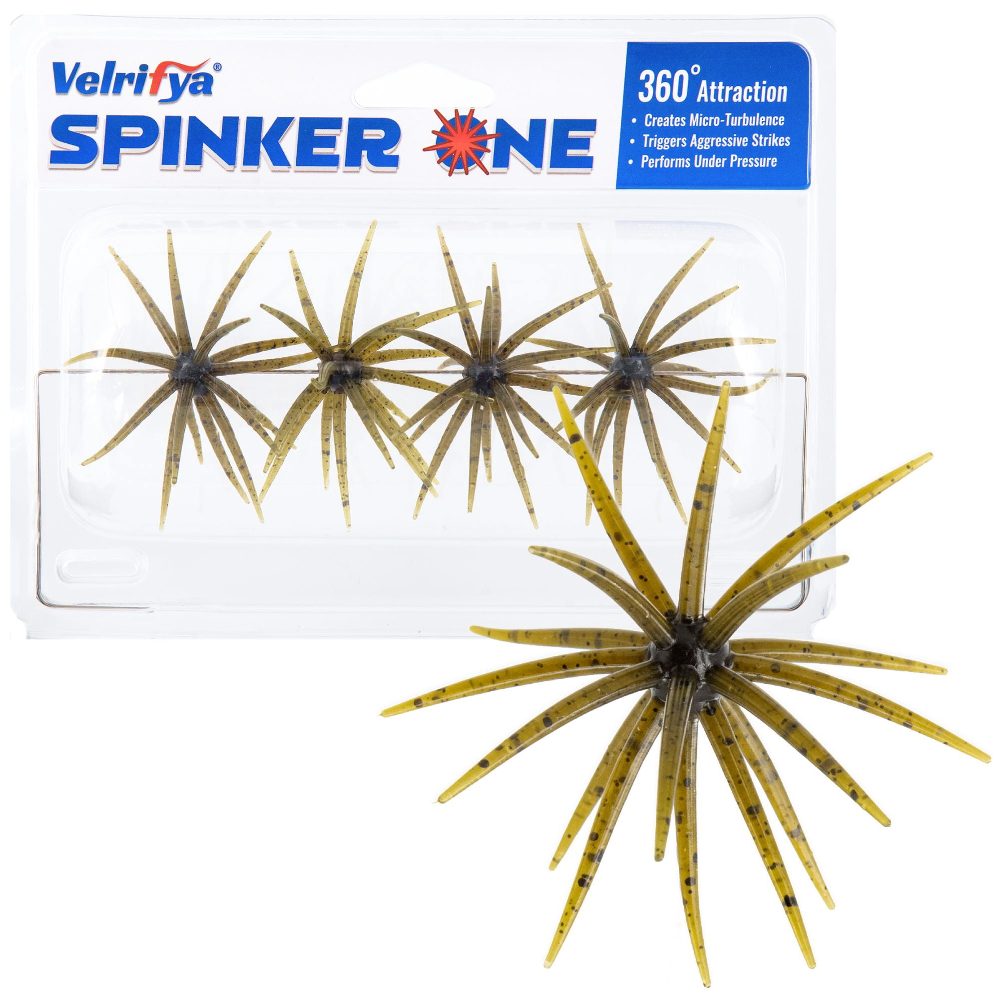 Velrifya Spinker One Urchin Baits for Bass Fishing, 2.7in Japanese Style Tentacle Soft Plastic Lures, for Drop Shot, Wacky Rig, Neko Rig and Finesse