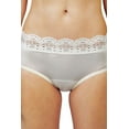 thumbnail image 1 of Shadowline Women's Lace Trimmed Hipster Panty 3 Pack - 11099 (Ivory, 5), 1 of 3