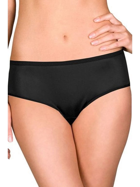 Velrose Lingerie Shadowline Hidden Elastic Nylon Hipster Panty, 3-Pack 11032/11032X-3PK