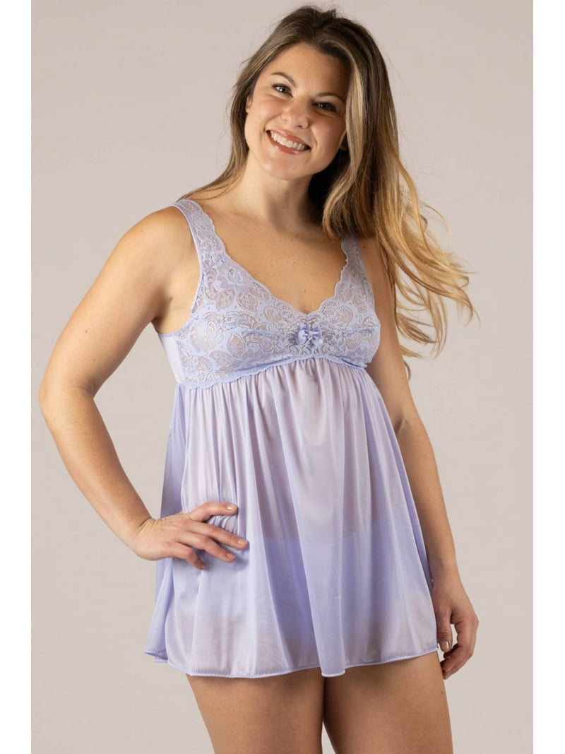 Shadowline Lingerie by Velrose Lace Vintage Babydoll Nightie