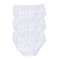 thumbnail image 1 of Velrose Lingerie Shadowline Nylon Hipster Panty with Lace, 3-Pack 11182/11182X-3PK, 1 of 15