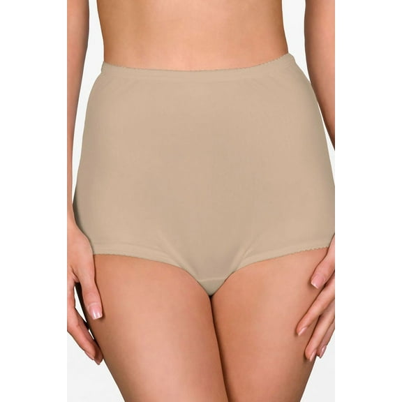 Shadowline Lingerie by Velrose Panties-Nylon Brief, 3-Pack 17042/17042X-3PK