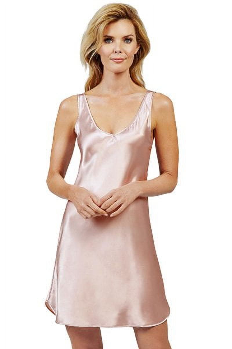 Velrose Lingerie Shadowline Satin Essentials Wide Strap Chemise 27091