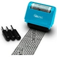 thumbnail image 1 of Veltec Identity Protection Address Blocker Anti-Theft Roller Guard Stamp Wide 3 Pack Refills (Light Blue), 1 of 5