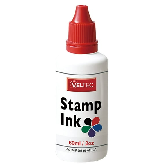 Veltec S-81 Premium Stamp Refill Ink for Self-Inking and Rubber Stamp Pads – 2 oz