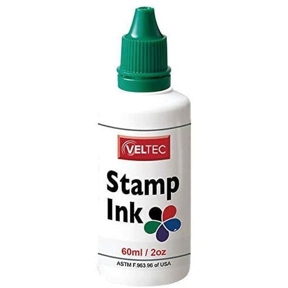 Veltec S-81 Premium Stamp Refill Ink for Self-Inking and Rubber Stamp Pads – 2 oz