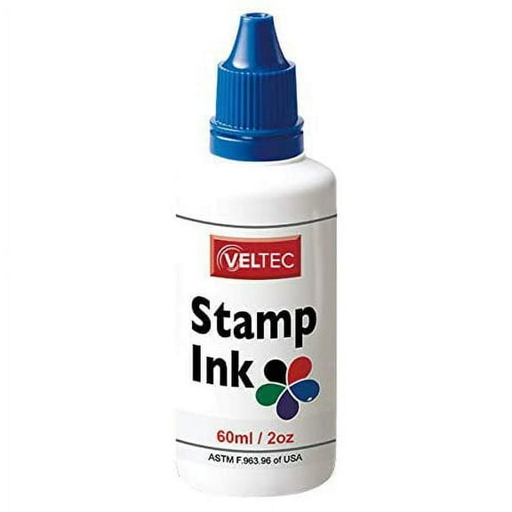 Veltec S-81 Premium Stamp Refill Ink for Self-Inking and Rubber Stamp Pads – 2 oz
