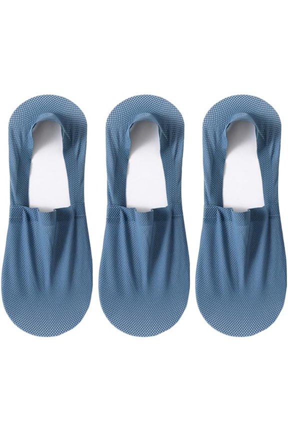 Velthentic Invisible Breathable Anti-Slip Socks, Invisible Breathable Anti-Slip Socks, Thin Breathable Soft Casual Summer Invisible Sock Solid Color Silicone Non-Slip Low Cut Sox
