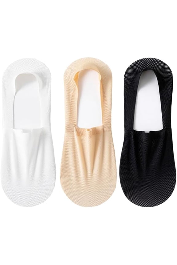 Velthentic Invisible Breathable Anti-Slip Socks, Invisible Breathable Anti-Slip Socks, Thin Breathable Soft Casual Summer Invisible Sock Solid Color Silicone Non-Slip Low Cut Sox