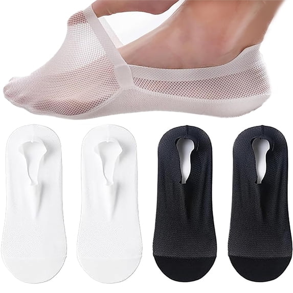 Velthentic Invisible Breathable Anti-Slip Socks Non Slip Combed Cotton No Show Socks, Summer Soft Breathable Sock for Women Men