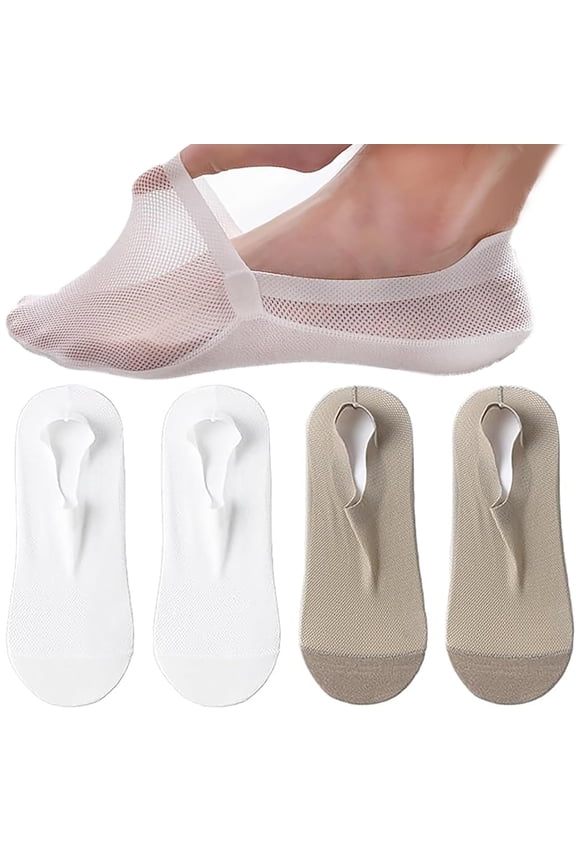 Velthentic Invisible Breathable Anti-Slip Socks Non Slip Combed Cotton No Show Socks, Summer Soft Breathable Sock for Women Men