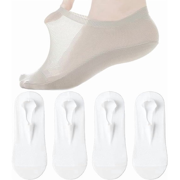 Velthentic Invisible Breathable Anti-Slip Socks Non Slip Combed Cotton No Show Socks, Summer Soft Breathable Sock for Women Men