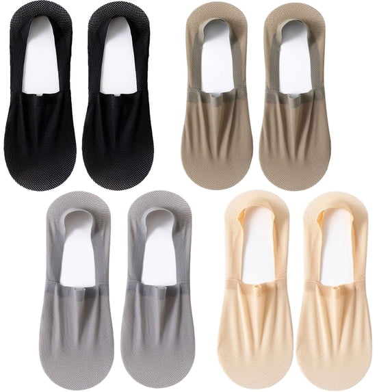 Velthentic Invisible Breathable Anti-Slip Socks, Ultra Thin Liner Lightweight Mesh No Show Socks for Women Men