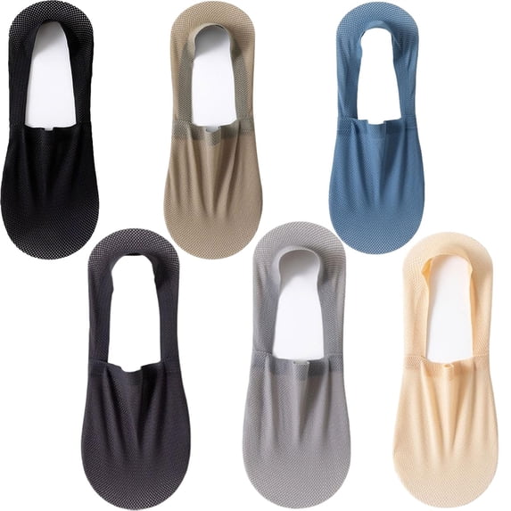 Velthentic Invisible Breathable Anti-Slip Socks, Ultra Thin Liner Lightweight Mesh No Show Socks for Women Men