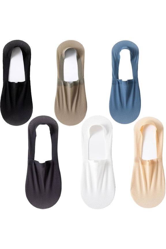 Velthentic Invisible Breathable Anti-Slip Socks, Ultra Thin Liner Lightweight Mesh No Show Socks for Women Men