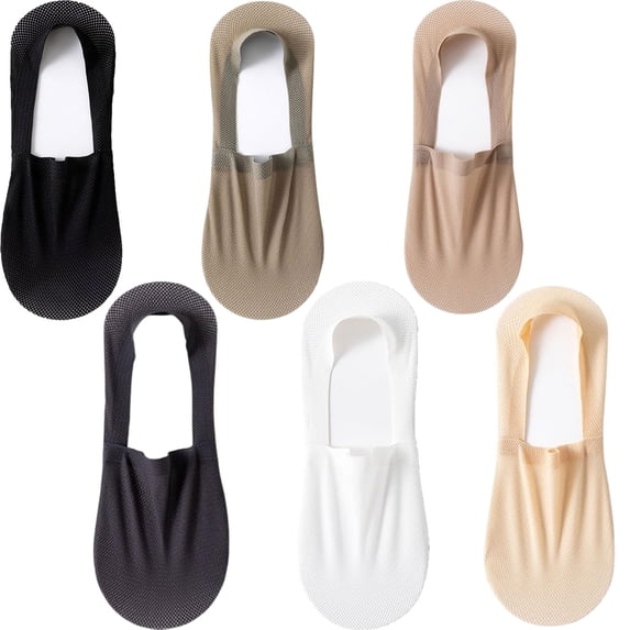 Velthentic Invisible Breathable Anti-Slip Socks, Ultra Thin Liner Lightweight Mesh No Show Socks for Women Men