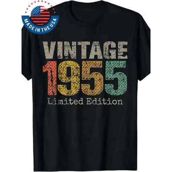 Velto 100% Made in USA, 180g Vintage 1955 Limited Edition 70th Birthday Gifts 70 Year All Size S-5XL