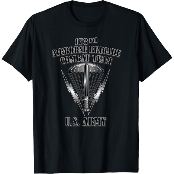 Velto 173rd Airborne Brigade Combat Team (Front Design) T-Shirt All Size S-5XL