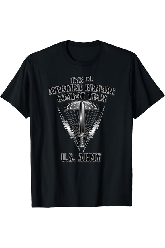173rd Airborne Brigade Combat Team (Front Design) T-Shirt All Size S-5XL