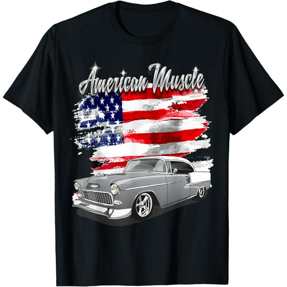 Velto 1955 55 chevys bel air classic vintage muscle car T-Shirt All Size S-5XL