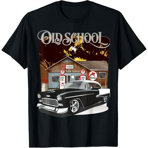 Velto 1955 55 chevys bel air classic vintage muscle car old school T-Shirt All Size S-5XL