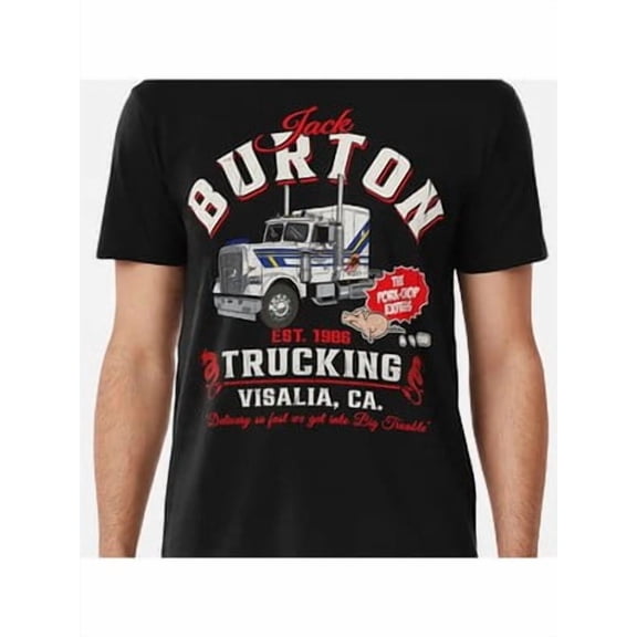 Velto 1pc Jack Trucking Vintage T-Shirt, 100% Cotton Crew Neck Tee, Street Style Print All Size S-5XL