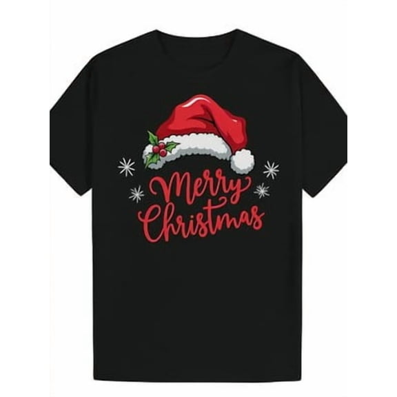 Velto 1pc Men'S Happy Holiday T-Shirt, Casual Style, Round Neck, Short Sleeve, Polyester K All Size S-5XL