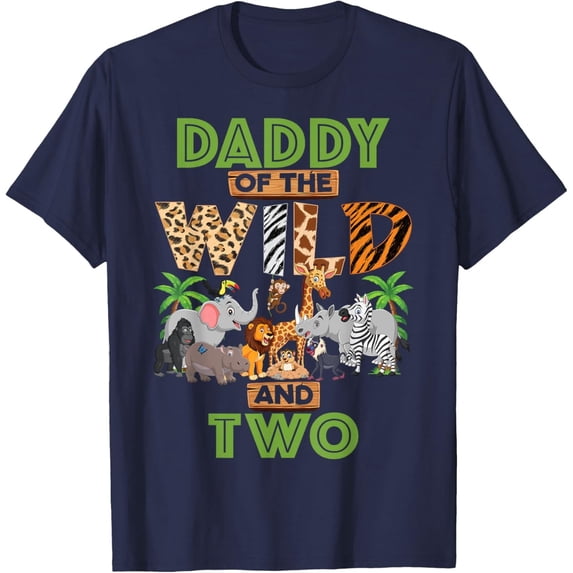 Velto 2nd Birthday Zoo Safari Jungle Daddy Of The Wild and Two T-Shirt All Size S-5XL