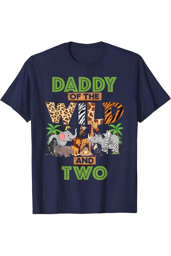 2nd Birthday Zoo Safari Jungle Daddy Of The Wild and Two T-Shirt All Size S-5XL