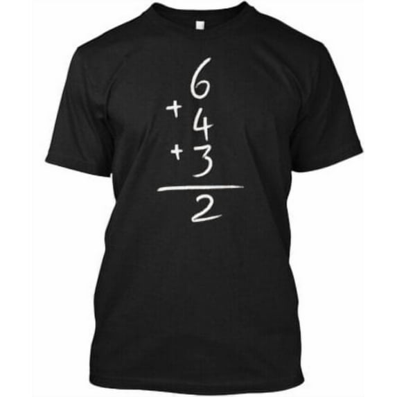 Velto 6432 6432 Baseball Math Tee Tee T-Shirt Made in the USA All Size S-5XL