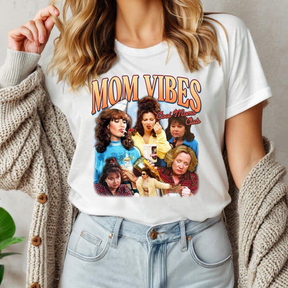 Velto 90s Mom Vibes Shirt, Mom Shirt, Mom Life Shirt, Trendy Mom T-Shirt, Retro Mother Shirts, Mother's Day Gift, Cool Mom Gifts All Size S-5XL