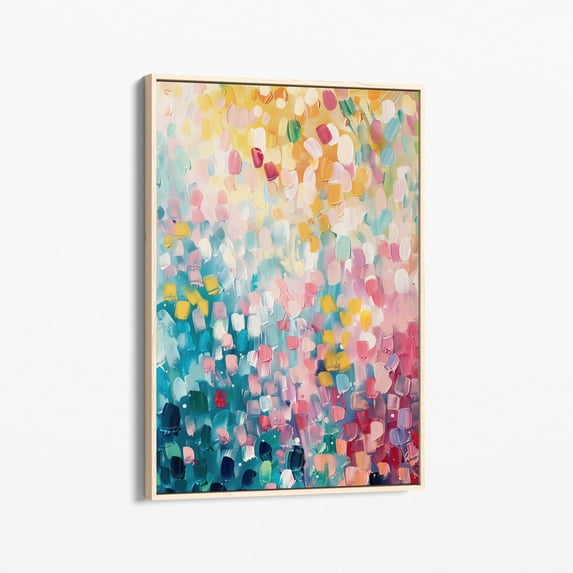 Velto Abstract Colorful Brush Strokes | On Stretched Canvas Print | Wall Art Minimalist Modern Living Room Home Decor | Acb6 Canvas, 8x10 UNFRAMED