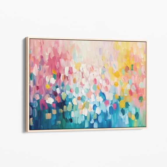 Abstract Print Velto Abstract Colorful Brush Strokes Wall Art Print, Minimalist Modern ...