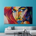 Velto Abstract Woman Wall Art Print, Modern Portrait, Face, Luxury ...