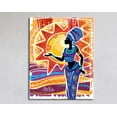 thumbnail image 1 of Velto African Woman, Abstract Woman, Ethnic Woman Canvas Art, African Sunset Canvas, African Woman Art Canvas, 12x18 UNFRAMED, 1 of 4